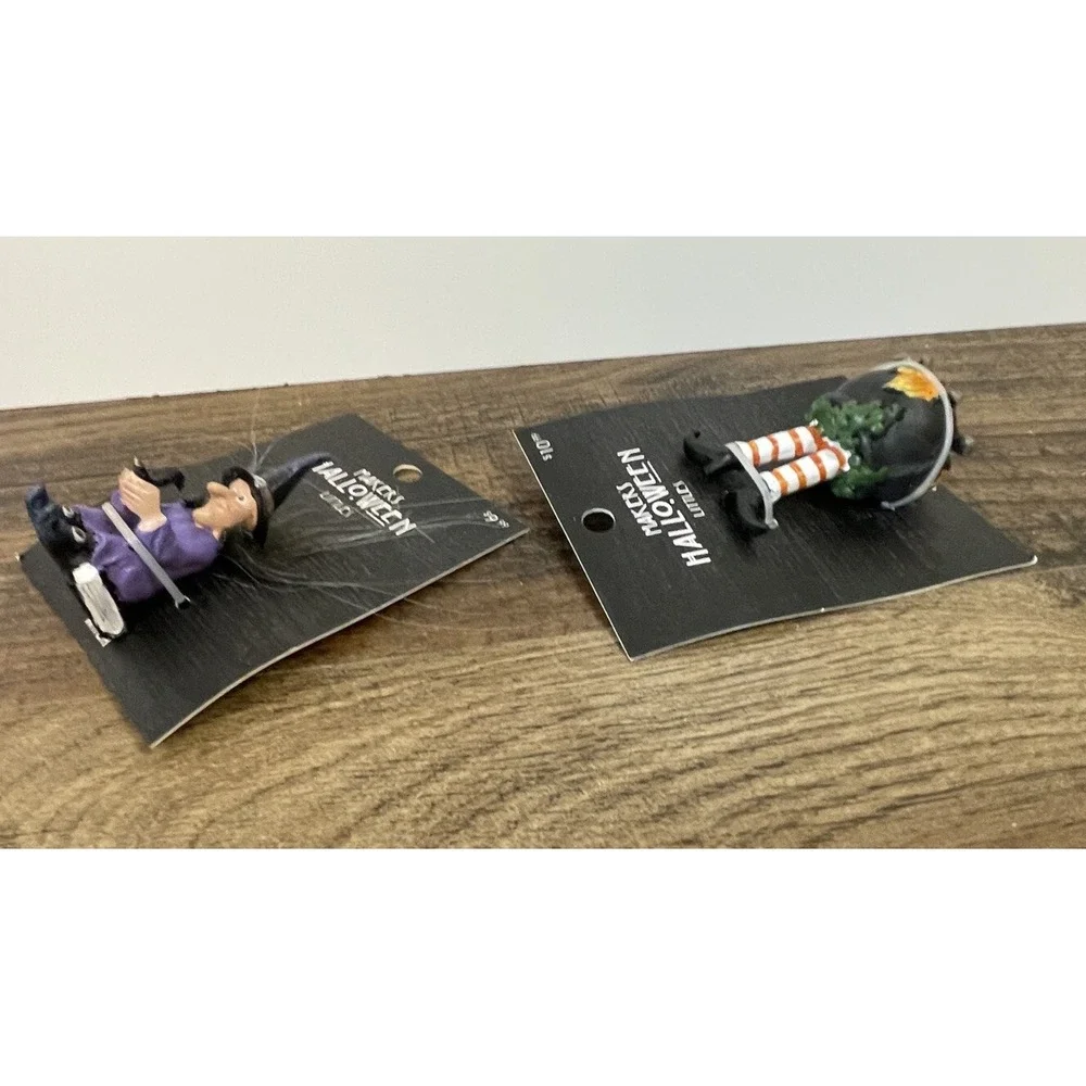 Makers Halloween Littles Witch & Brew Ceramic Figures Jo Ann Stores Purple